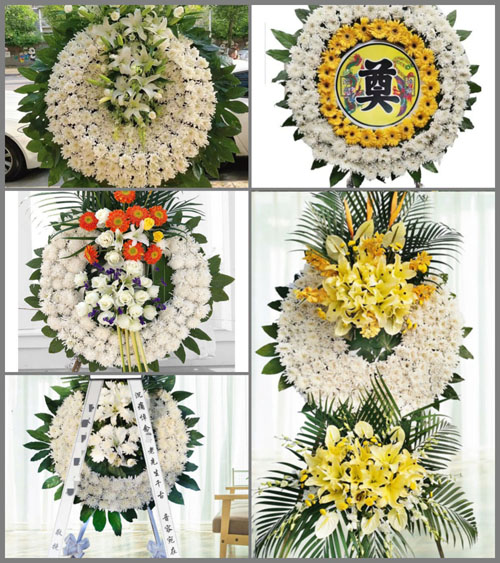 湖北孝感市应城市东马坊街道蔡赵村花圈速递